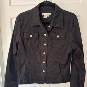 A.M.I. - Women's Black Denim Style Jacket - Size M